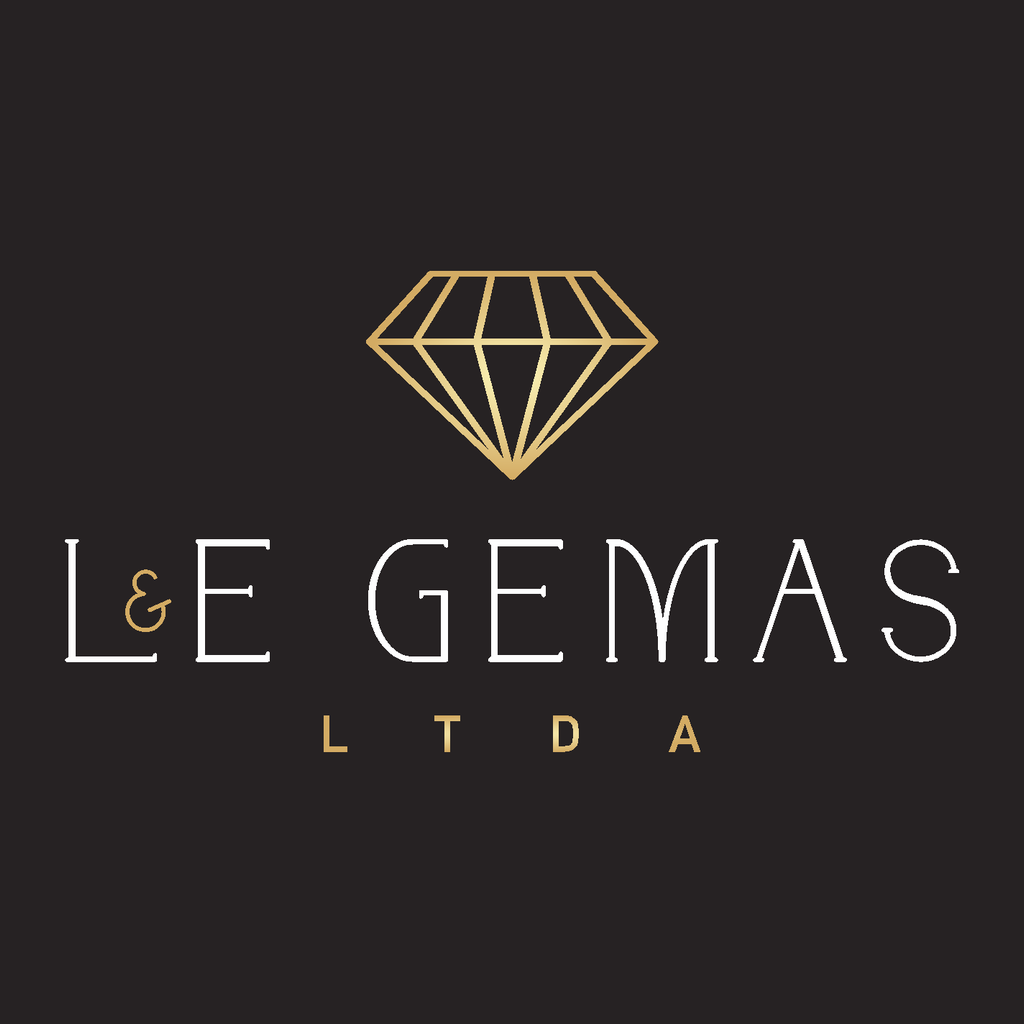 Logo da L & E Gemas, expositora da feira Tecno Gold.